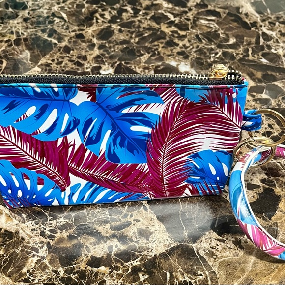 Bangle Wristlet Keychain and Wallet Clutch all in one with Palm Trees Sc… - Picture 2 of 4